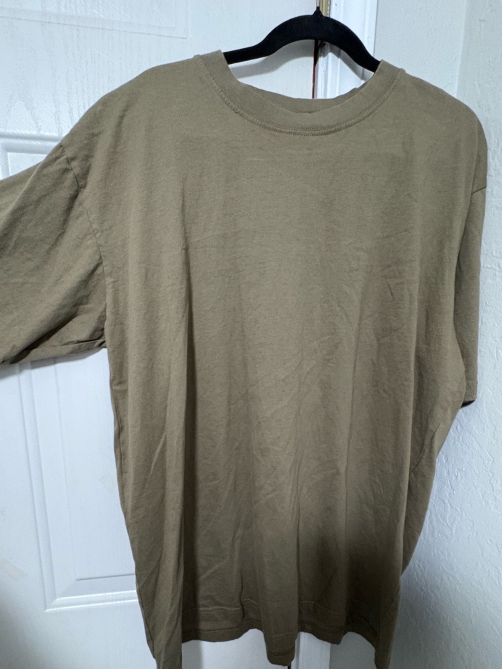 Men's Short Sleeve Crew Neck Tee - Olive Green